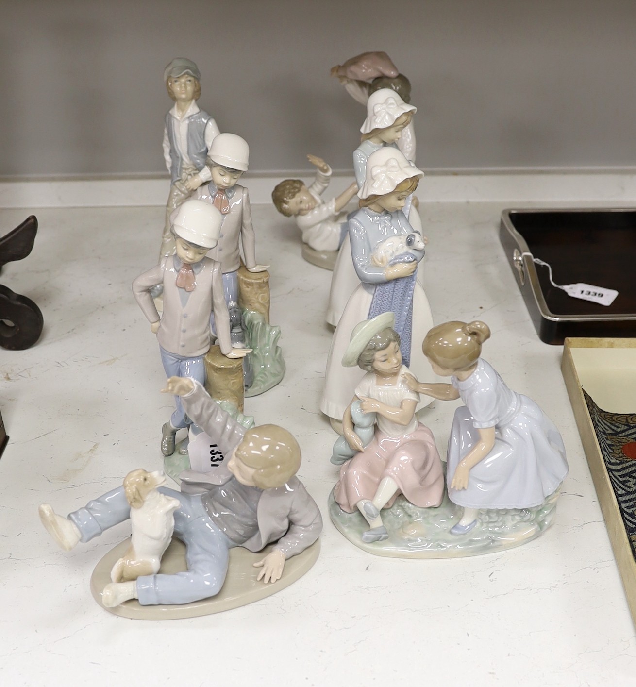 Eight Nao figures